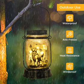 Kyoryuger Patio Torch Solar Light complements yards and balconies