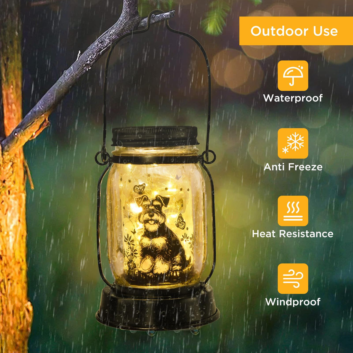 Kyoryuger solar garden light IP65 keeps brightness through weather
