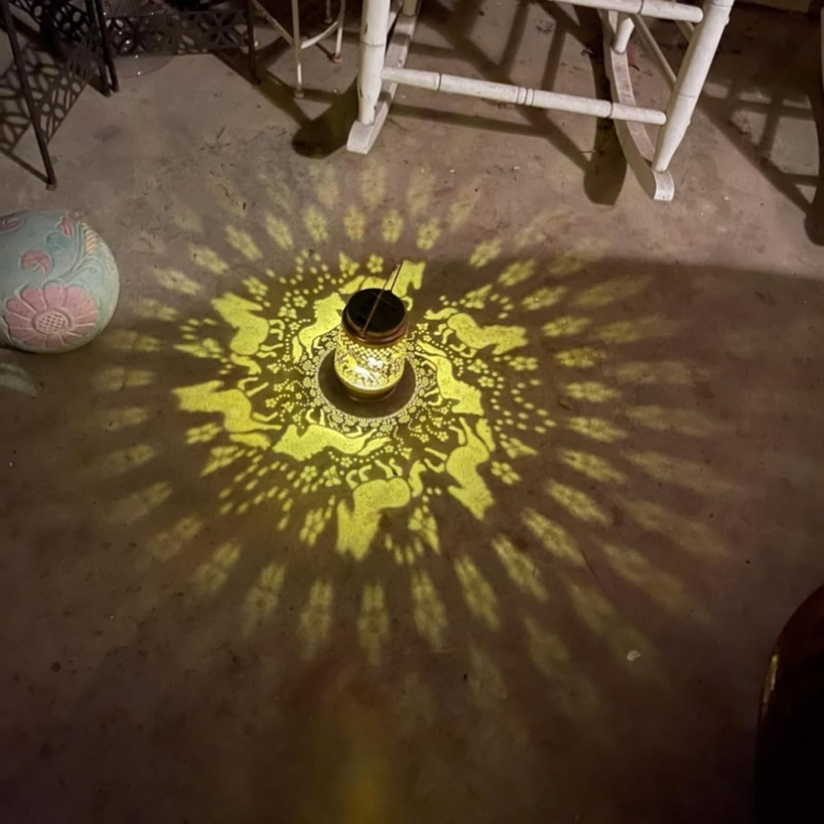 Kyoryuger solar garden light enhancing outdoor paths