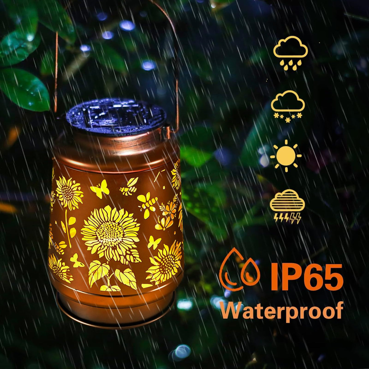 Kyoryuger outdoor lantern glowing in garden for cozy evening ambience