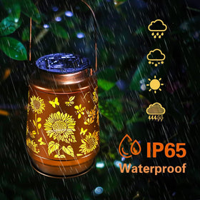Kyoryuger outdoor lantern glowing in garden for cozy evening ambience