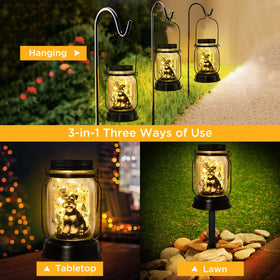 Kyoryuger table-top hanging lantern offers flexible indoor or outdoor decor