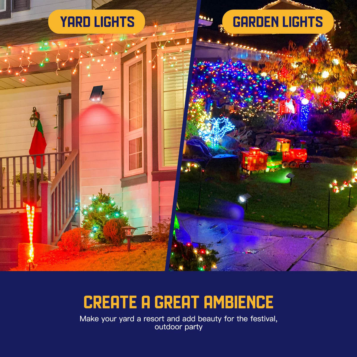 Kyosho solar color spot light fixed purple for twilight drama along garden paths and trees.