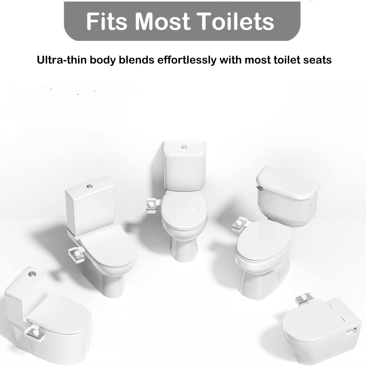 KYUKRI bidet with adjustable water pressure for personalized cleansing.