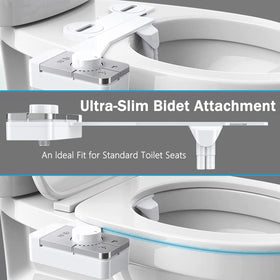 KYUKRI bidet with quick-connect fittings for effortless DIY installation.