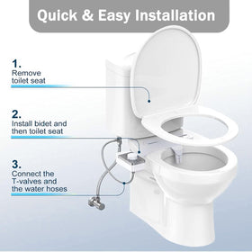 KYUKRI ultra-slim bidet design blends with modern bathrooms.