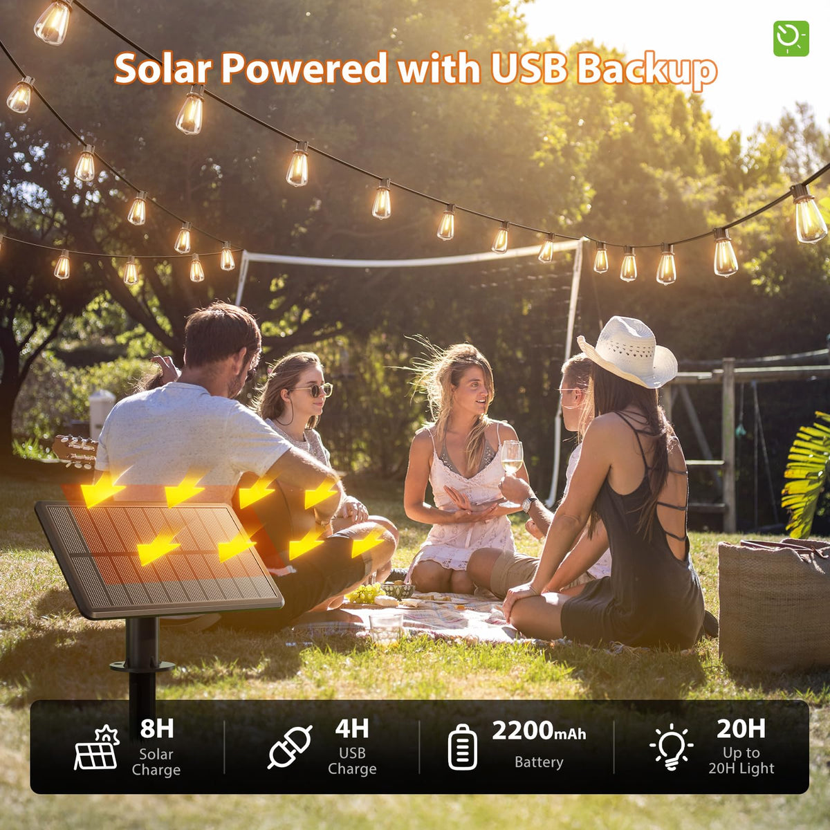 KYY deck and garden lighting for cozy nighttime gatherings.