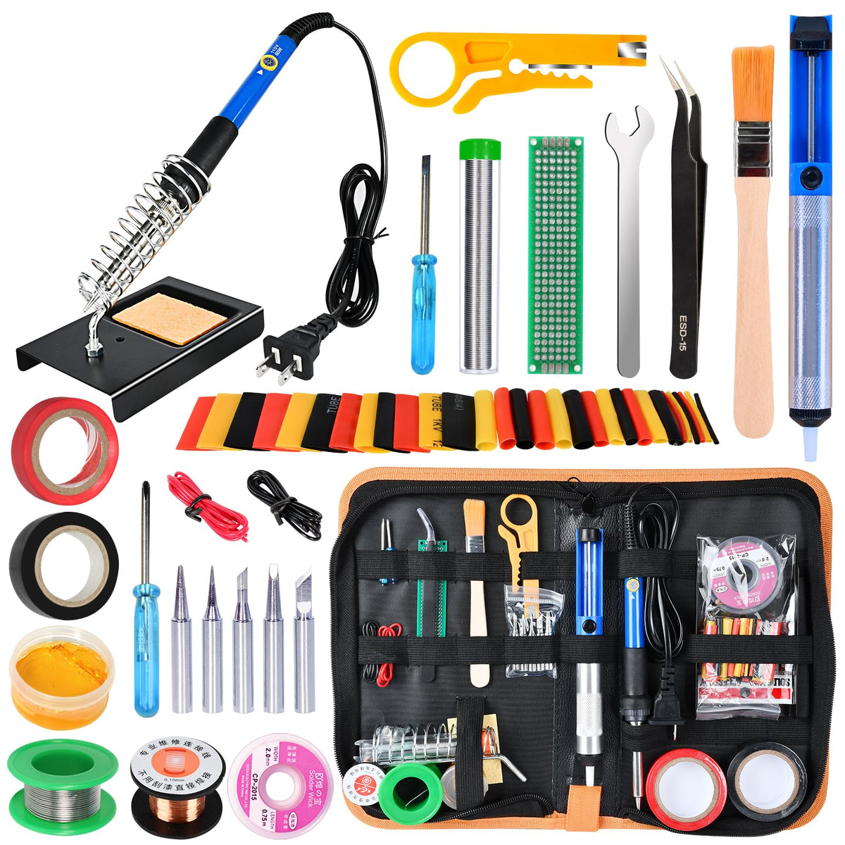KYZHXVO 60W soldering iron kit assembly for precise electronics work