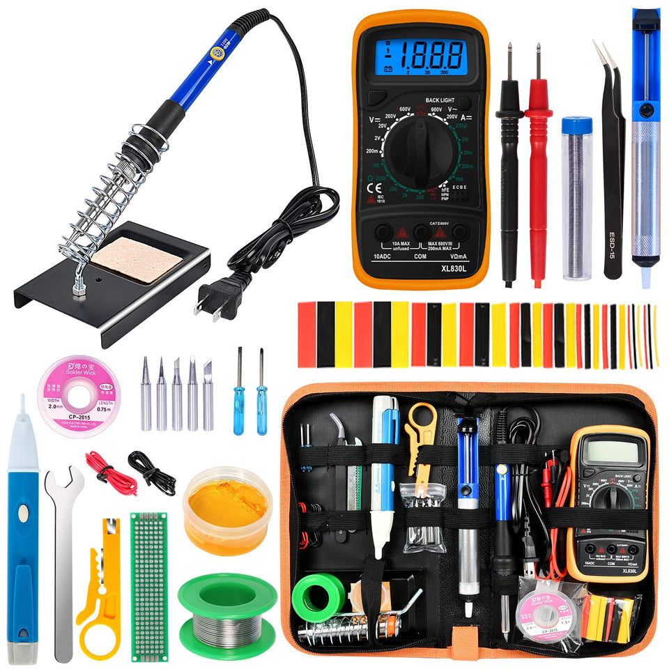 KYZHXVO soldering iron kit 60W for precise board work.
