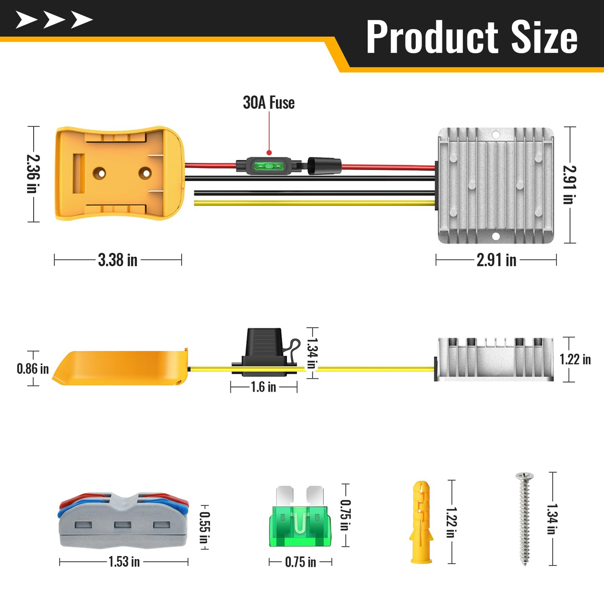 Kzreect 12V output enables LED lights and displays.
