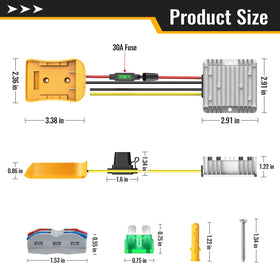 Kzreect 12V output enables LED lights and displays.