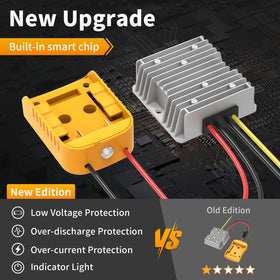 Kzreect DC20V to DC12V buck converter side connection for easy wiring