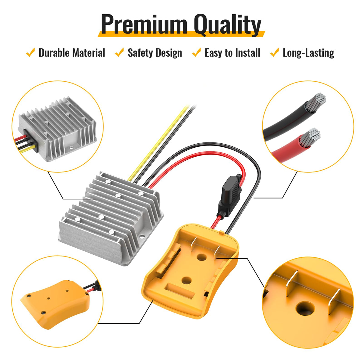 Kzreect connects with DCB battery series for versatile tools and DIY projects.