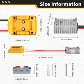 Kzreect DCB series battery compatibility ensures secure fit with popular 20V tools