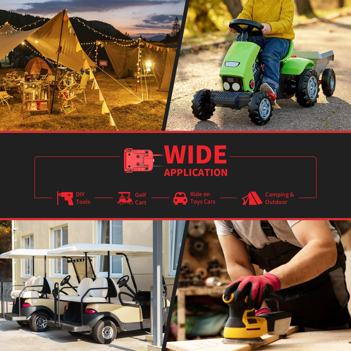 Kzreect DIY power solution for golf carts and RC cars.