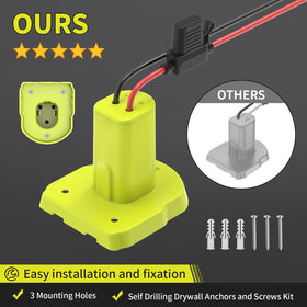 Kzreect fuse holder and 30A fuses ensure protected operation.