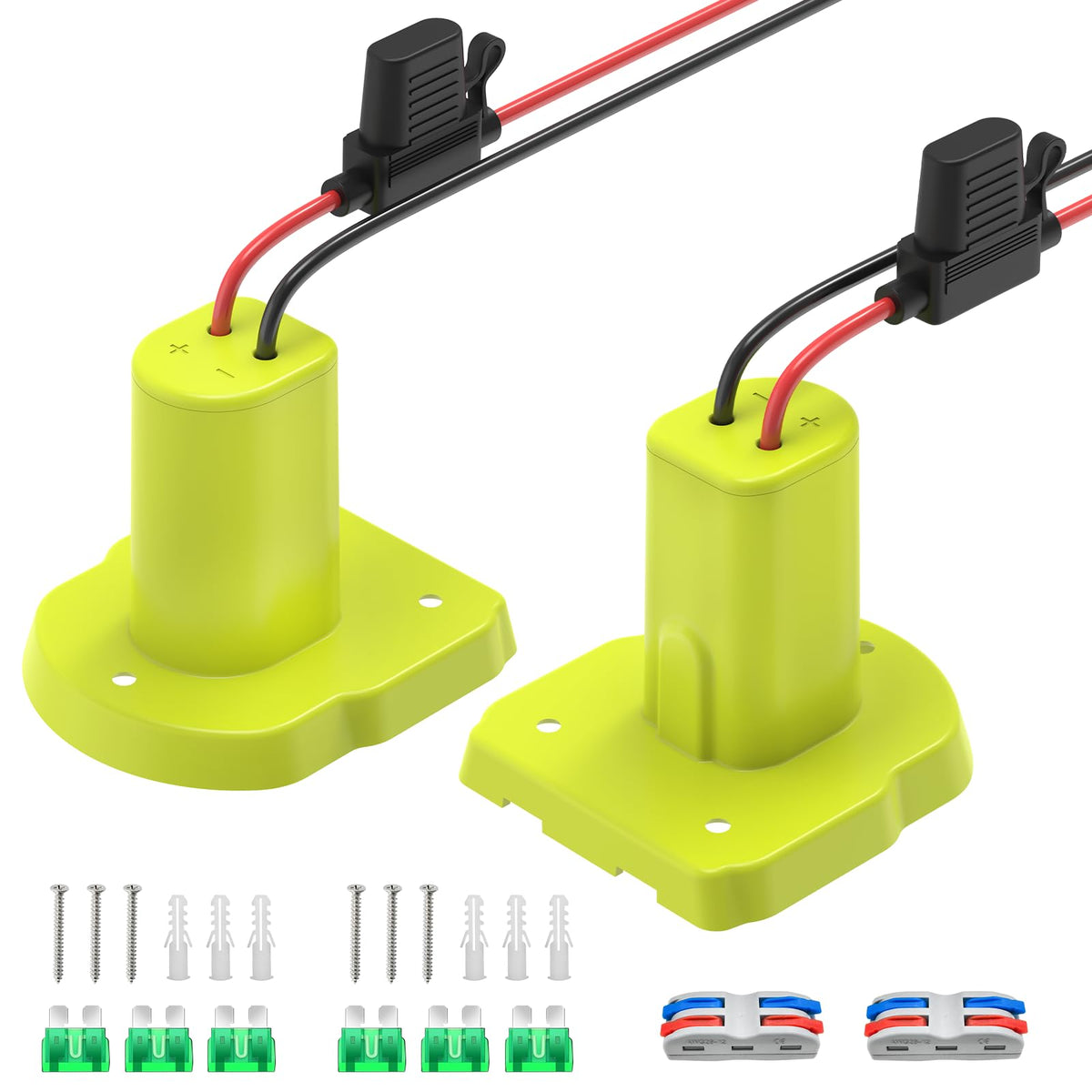 Kzreect Ryobi 18V battery adapter 2-pack for seamless upgrades.