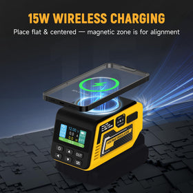 Kzreect USB-A port provides 18W fast charging for smartphones.