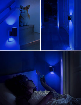 L LOHAS LED 360-degree night light for wide hallway coverage