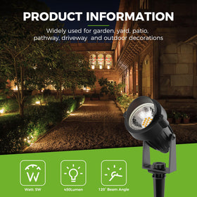 L LOHAS LED 9.84 ft cord spotlight with easy setup and plug-in convenience.