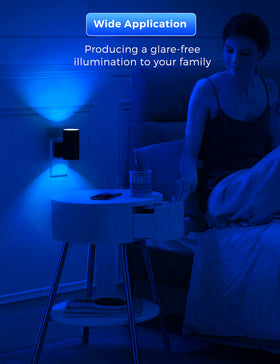 L LOHAS LED bathroom and nursery night light adds ambience