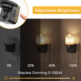 L LOHAS LED dimmable brightness control enables customizable glow from 0 to 100 lumens.