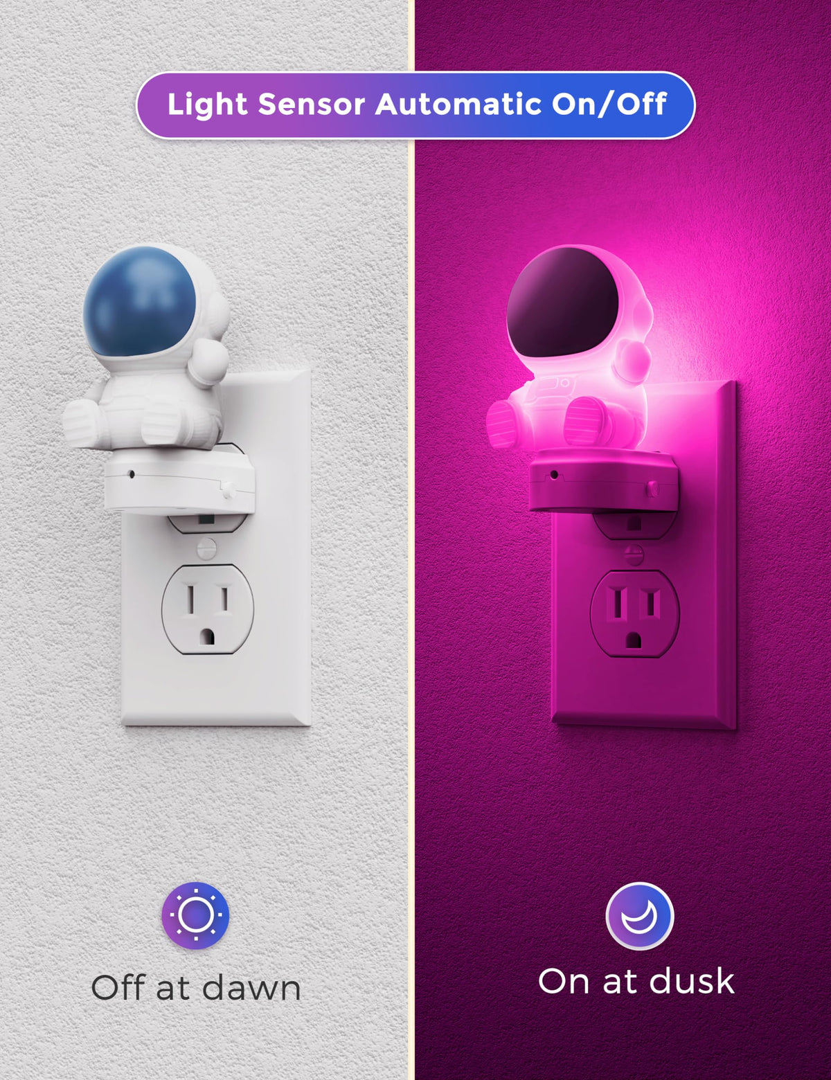 L LOHAS LED dusk-to-dawn sensor lights automatically at dusk.
