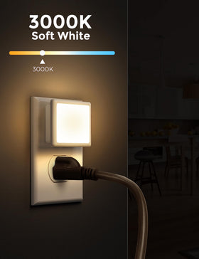 L LOHAS LED dusk-to-dawn sensor night light powers on automatically