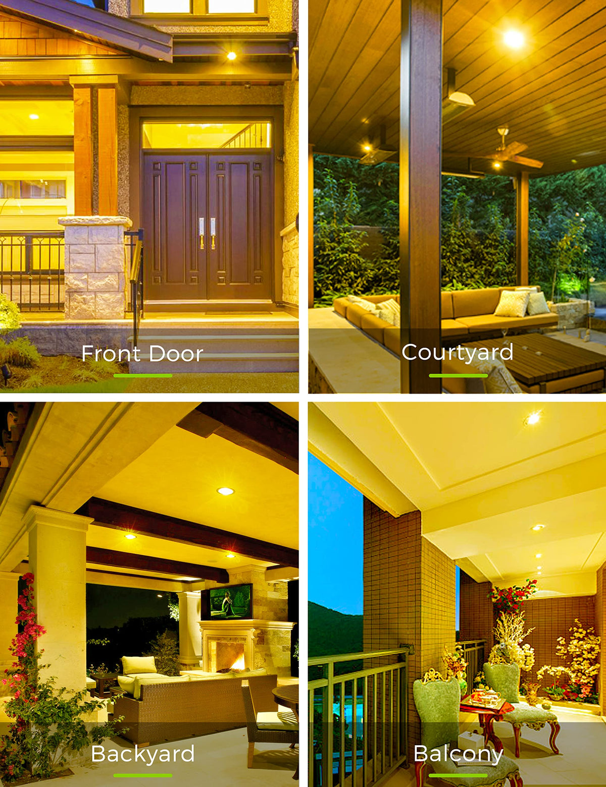 L LOHAS LED E26 base yellow light ideal for porch and backyard lighting