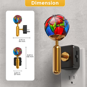 L LOHAS LED gift-ready stained glass night light for birthdays and housewarmings.