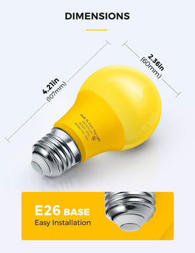 L LOHAS LED amber lighting minimizes glare for evenings outside.