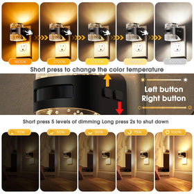 L LOHAS LED bubble night light, wall-plugged, perfect for hallways and bedrooms.