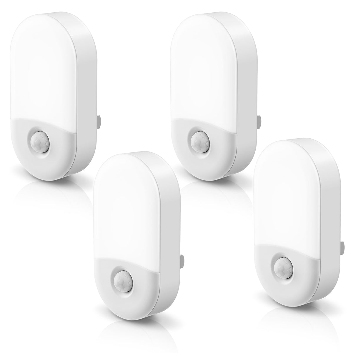 L LOHAS LED motion sensor night light on wall for hands-free hallway lighting.