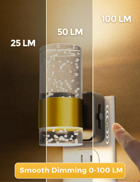 L LOHAS LED night light dimmable brightness slider enables tailored illumination