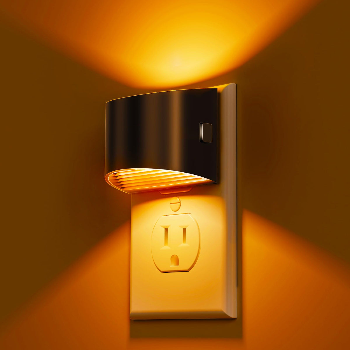 L LOHAS LED night light 2-pack plugged into a standard outlet for safe hallway lighting.