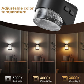 L LOHAS LED Night Light showing 3000K-4000K-5000K color temperatures