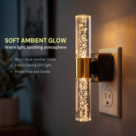 L LOHAS LED 3000K soft light creates a cozy bedroom mood.