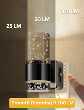 Acrylic modern design with black ring accents adds sophistication