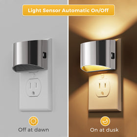 L LOHAS LED auto on/off sensor night light activates in dim rooms.