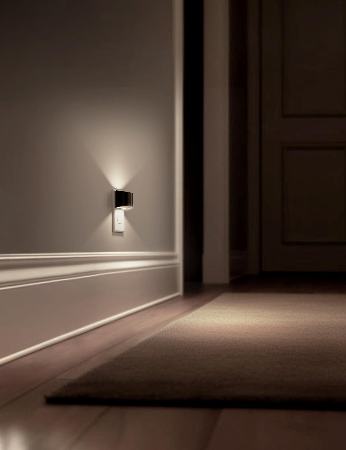 L LOHAS LED night light suitable for bathrooms, bedrooms, hallways, and living spaces