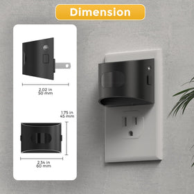 Ideal for bathrooms, bedrooms, hallways, and stairs with two-pack convenience