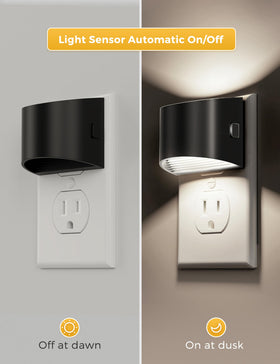 L LOHAS LED night light brightness control at 30/60/100 lm for flexibility