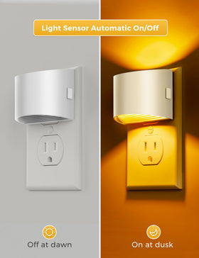 L LOHAS LED night light shows 3 brightness levels for flexible night-time lighting.