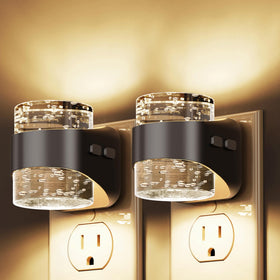 L LOHAS LED bubble wall night light 2-pack emits soft glow for any room