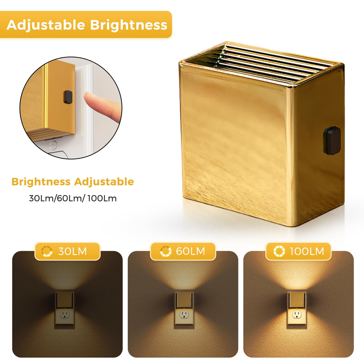 L LOHAS LED night light features a dusk-to-dawn sensor for automatic use.