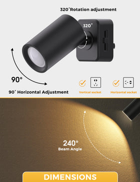 L LOHAS LED night light featuring dusk-to-dawn sensor for hands-free operation.