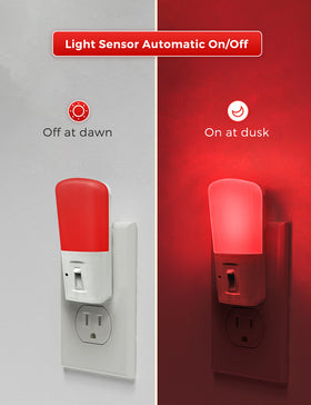L LOHAS LED night light with dusk-to-dawn sensor for easy safety