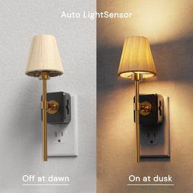 L LOHAS LED night light with dusk-to-dawn sensor activates automatically for easy, energy-efficient lighting.