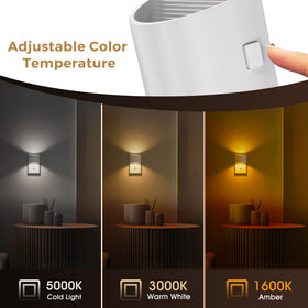 L LOHAS LED dusk-to-dawn sensor activates softly in dim rooms