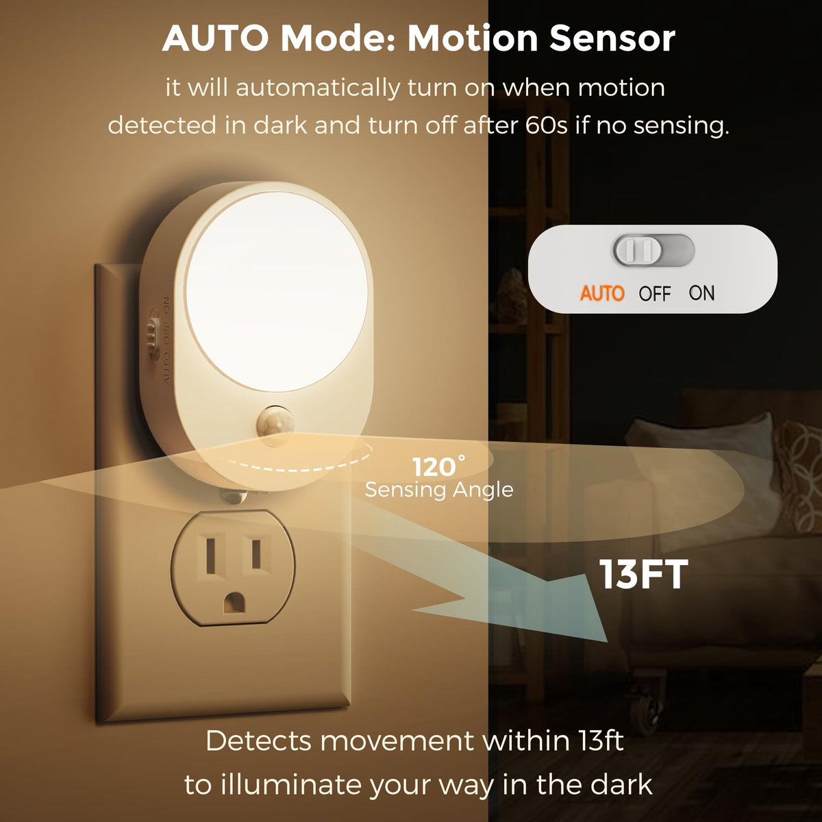 L LOHAS LED dusk-to-dawn sensor provides gentle night illumination